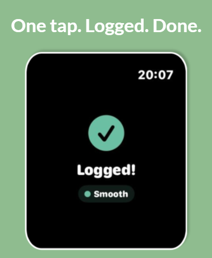 Apple Watch quick log confirmation